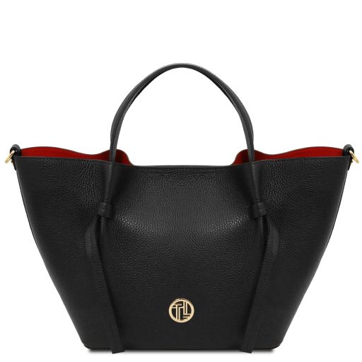 Legame Sac Shopping en Cuir - Grand Modèle Noir TL142481