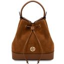 Minerva Leather Bucket bag Cognac TL142476