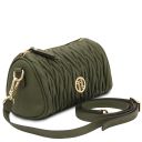 Chantilly Mini Bowlingtasche aus Leder Tannengrün TL142493