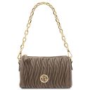 Chantilly Mini Bowling Leather bag Темный серо-коричневый TL142493