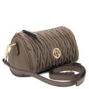 Chantilly Mini Bowling Leather bag Темный серо-коричневый TL142493