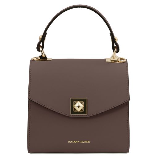 TL Bag Leather Handbag Темный серо-коричневый TL142203