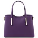 Olimpia Leather Tote - Small Size Purple TL141521