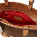 Glacette Sac Seau en Cuir Suédé Cognac TL142261