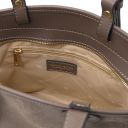 Glacette Borsa Secchiello in Pelle Scamosciata Talpa scuro TL142261