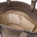 Glacette Borsa Secchiello in Pelle Scamosciata Talpa scuro TL142261