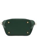 Glacette Bolso Cubo Secchiello en Piel Agamuzada Verde Oscuro TL142261