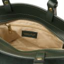 Glacette Bolso Cubo Secchiello en Piel Agamuzada Verde Oscuro TL142261