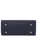 Origami Handtasche aus Leder Dunkelblau TL142507