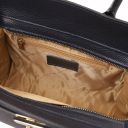 Origami Handtasche aus Leder Dunkelblau TL142507