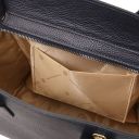 Origami Handtasche aus Leder Dunkelblau TL142507