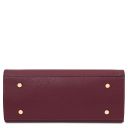Origami Handtasche aus Leder Bordeaux TL142507