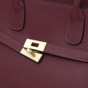 Origami Handtasche aus Leder Bordeaux TL142507