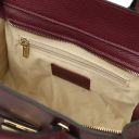 Origami Handtasche aus Leder Bordeaux TL142507