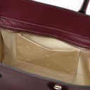 Origami Handtasche aus Leder Bordeaux TL142507