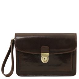 Max Sacoche en Cuir Marron foncé TL8075