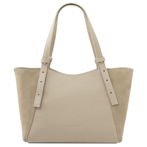 Libra Leather Shoulder bag Бежевый TL142508