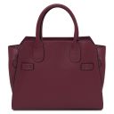 Origami Handtasche aus Leder Bordeaux TL142507