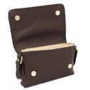 Tarte Sac Bandoulière en Cuir Marron foncé TL142518