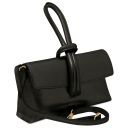 TL Bag Sac à Main en Cuir Metallic Noir TL141993