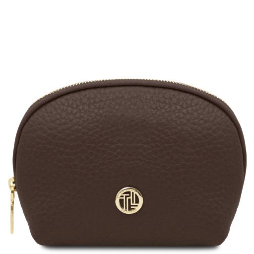 Vera Neceser en Piel Suave Marrón oscuro TL142521
