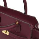 Origami Handtasche aus Leder Bordeaux TL142507