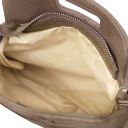 Nomade Sac à Main en Cuir Daim et Franges Taupe foncé TL142496