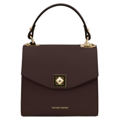 TL Bag Leather Handbag Dark Brown TL142203