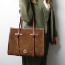 Frame Suede Leather Shoulder bag Bordeaux TL142513