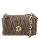 Chantilly Mini Bowling Leather bag Темный серо-коричневый TL142493