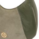 Goccia Bolso Hobo en Piel Verde Oscuro TL140941