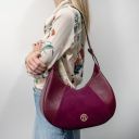 Goccia Bolso Hobo en Piel Verde Oscuro TL140941