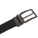 Ceinture élégante Réversible 35mm en Cuir Lisse Noir TL142542