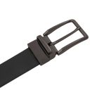 Ceinture élégante Réversible 35mm en Cuir Lisse Noir TL142542