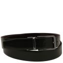 Elegant Double-sided Brushed Leather Belt 35mm Темно-коричневый TL142540