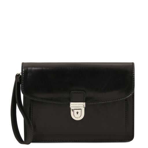 Max Sacoche en Cuir Noir TL8075