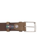 Elegant Nubuck Leather Belt 35mm Taupe TL142534