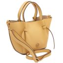 Legame Leather Handbag - Small Size Pastel yellow TL142482