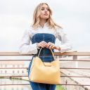 Clio Borsa Secchiello in Pelle Celeste TL142356
