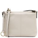 TL Bag Bolso con Badolera en Piel Suave Blanco TL141720