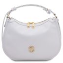 Hoblò Handtasche aus Weichem Leder Weiß TL142563