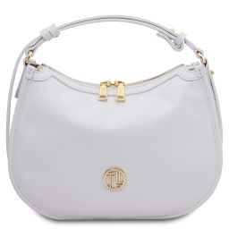 Hoblò Bolso a Mano en Piel Suave Blanco TL142563