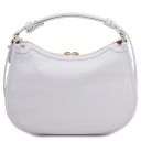 Hoblò Handtasche aus Weichem Leder Weiß TL142563