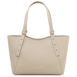 Libra Borsa al Hombro en Piel Beige TL142580