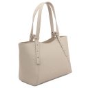 Libra Borsa a Spalla in Pelle Beige TL142580
