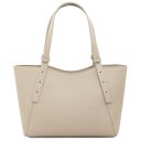 Libra Borsa a Spalla in Pelle Beige TL142580