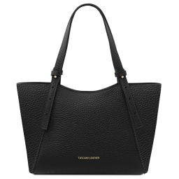 Libra Schultertasche aus Leder Schwarz TL142580