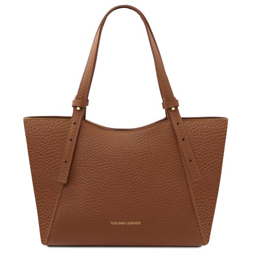 Libra Schultertasche aus Leder Cognac TL142580