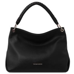 TL Bag Borsa al Hombro en Piel Suave Negro TL142087