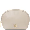Vera Kosmetiktasche aus Weichem Leder Beige TL142438